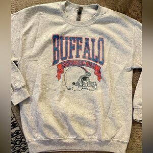 Vintage Look Buffalo Bills Sweater Football (size medium)
